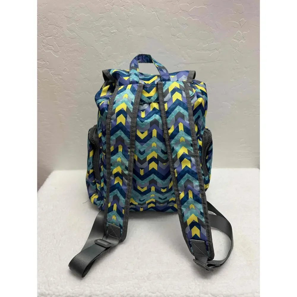 North Bend Multi-Color‎ Chevron Pattern Bucket Backpack